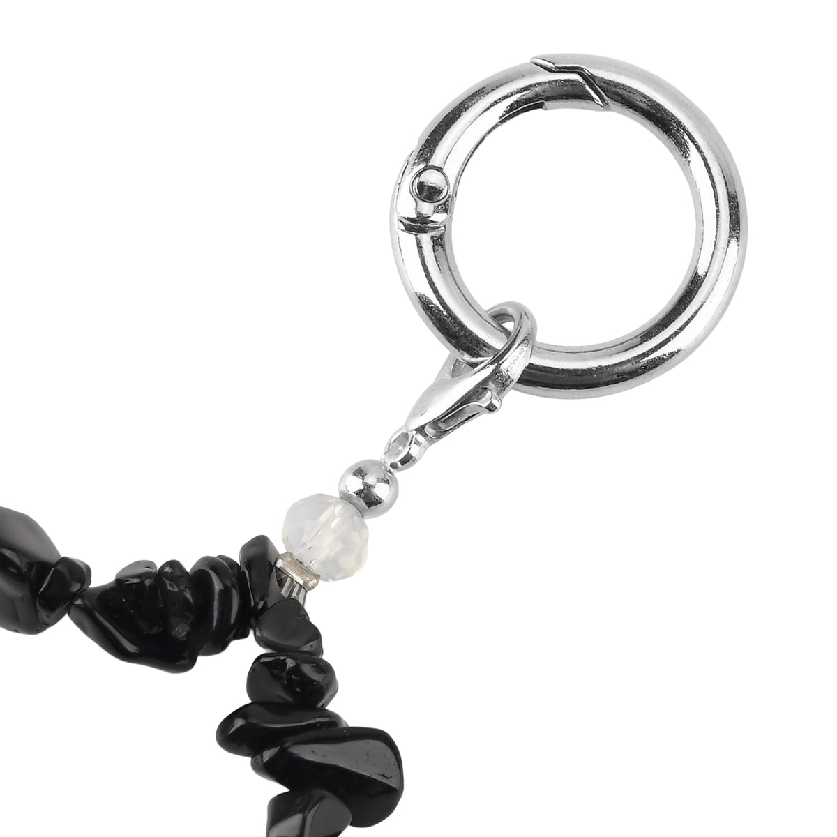 Set of 3 Natural Gemstone Key Chains - Amethyst, Green Aventurine &amp; Black Onyx 350.00 Ct V32621915 5