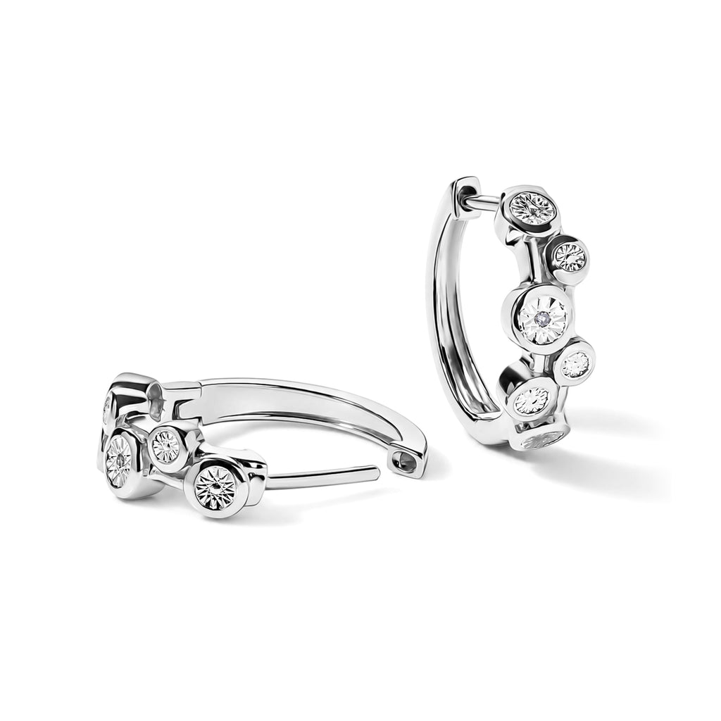 EverTrue - Natural White Diamond Hoop Earring 4.00 Ct._8526789