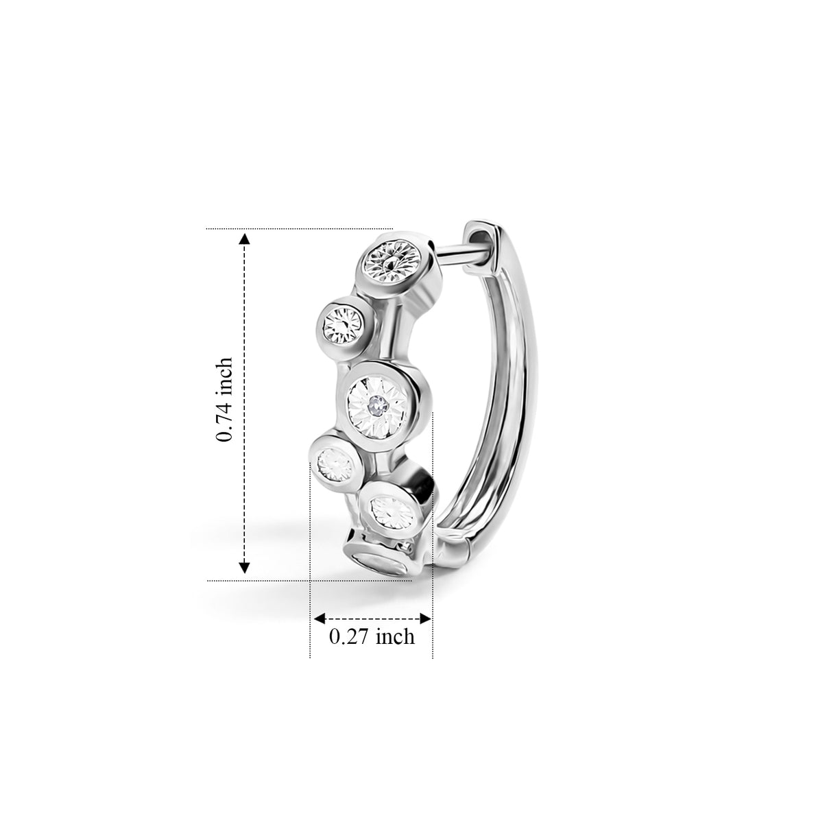 EverTrue Natural White Diamond Hoop Earrings V32489413 3