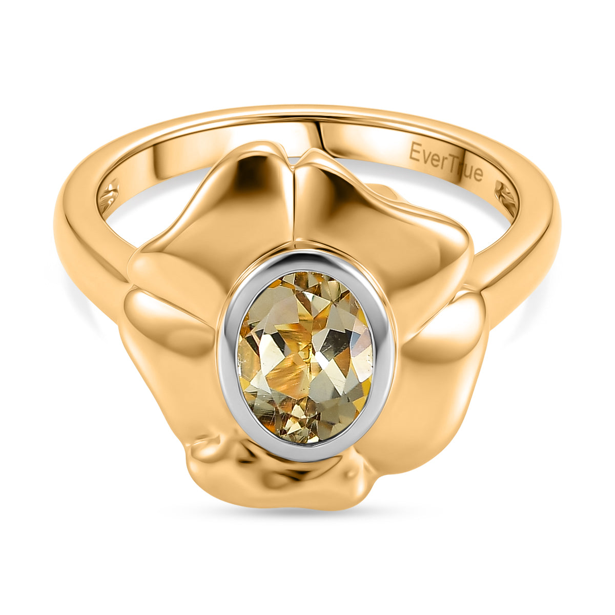 Citrine Solitaire Floral Ring 8527167 0