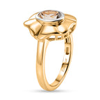 Citrine Solitaire Floral Ring_8527179_3