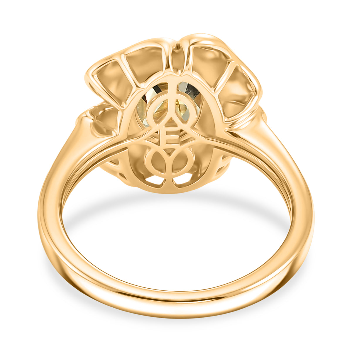 Citrine Solitaire Floral Ring 8527181 4