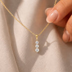 JCK Vegas Finds- 14K Yellow Gold Natural Earth Mined Diamond ( SI G-H) Journey Pendant 0.50 Ct._8527324_2
