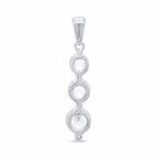 JCK Vegas Finds- 14K White Gold Natural Earth Mined Diamond  ( SI G-H) Journey Pendant 0.50 Ct._8527328_4