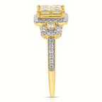 NY Close Out Deal- 14K Yellow Gold Natural Yellow Diamond (SI) and Natural White Diamond (I1-I2) Ring 1.75 Ct, Gold Wt. 4.20 Gms_8527351_3