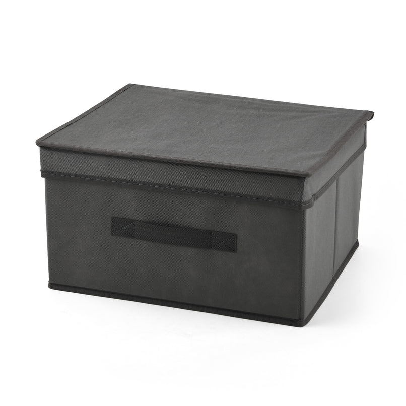 Bliss & Beyond Storage Box (35x30x20 cm) - Grey_8527983