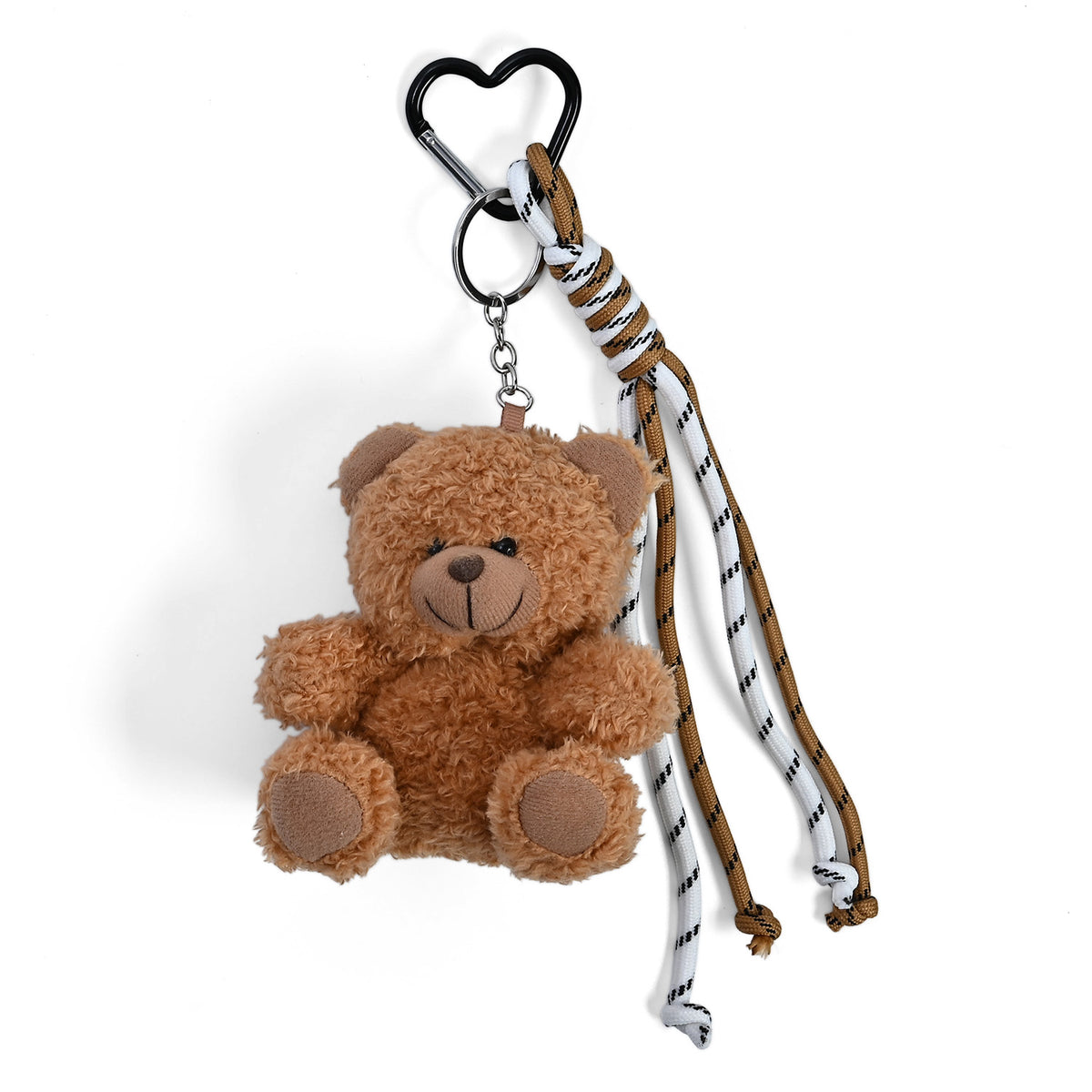 Set of 3 Teddy Bear Plush Keychains (24cm) - Khaki, Brown &amp; White 8528065 5