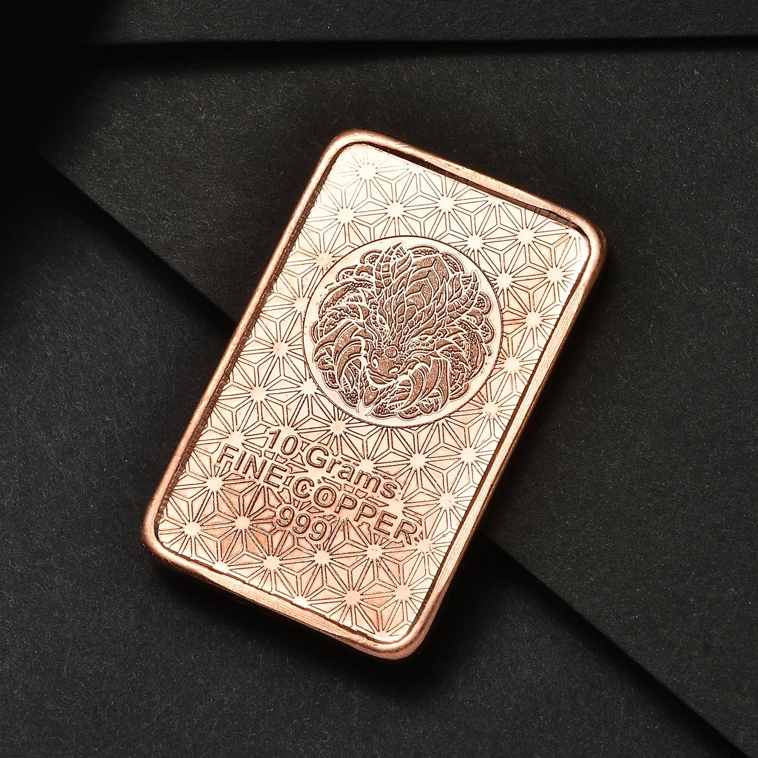 First Time Ever - Solid 999 Fine Copper Dragon Bar - 10 Grams V32360718 3