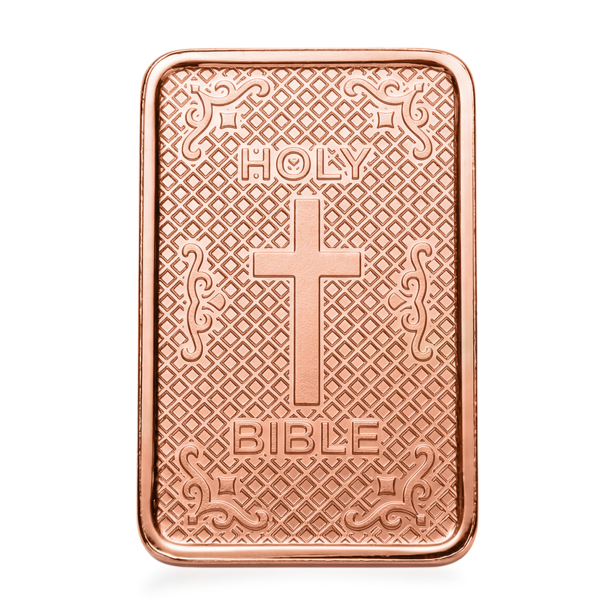 First Time Ever - Solid 999 Fine Copper Holy Bible Cross Bar - 10 Grams V32357221 0