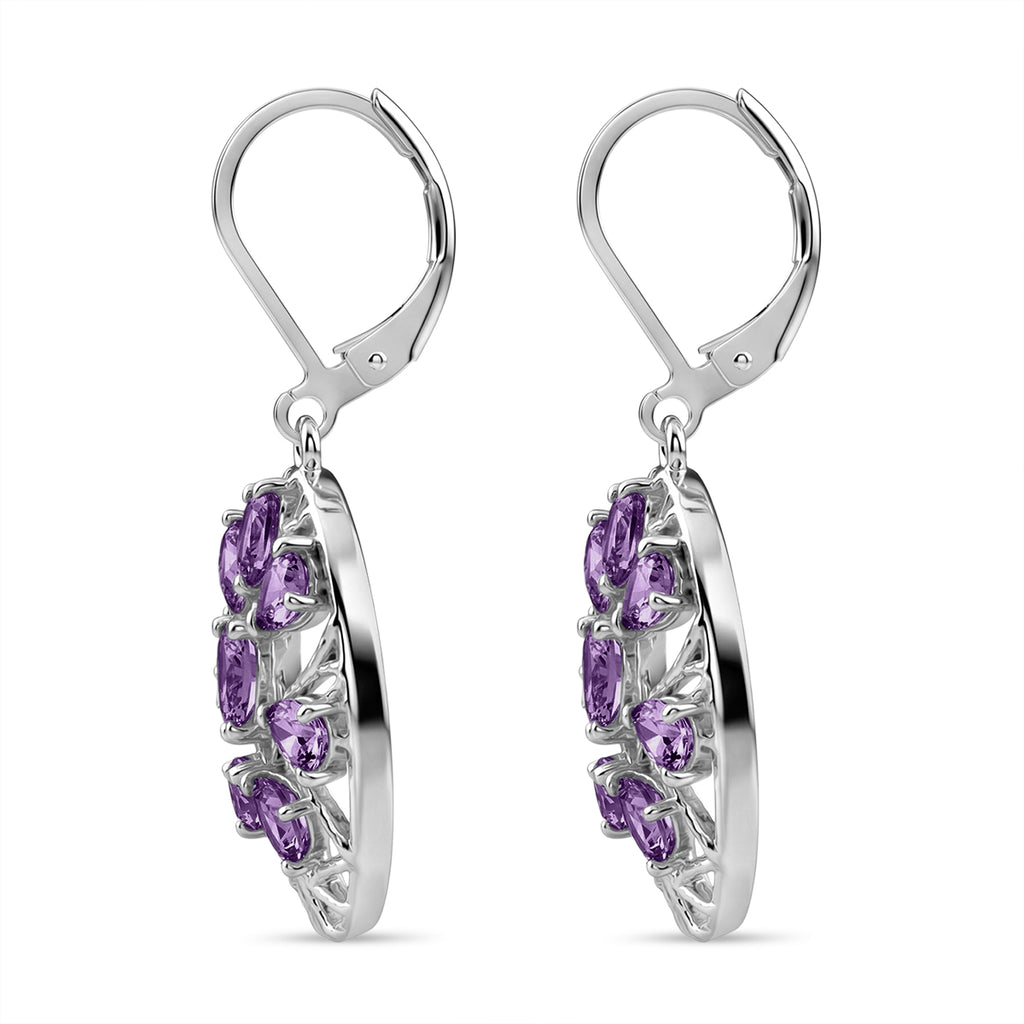EverTrue - African Amethyst Earring with Lever Back 3.34 Ct._8528095_3