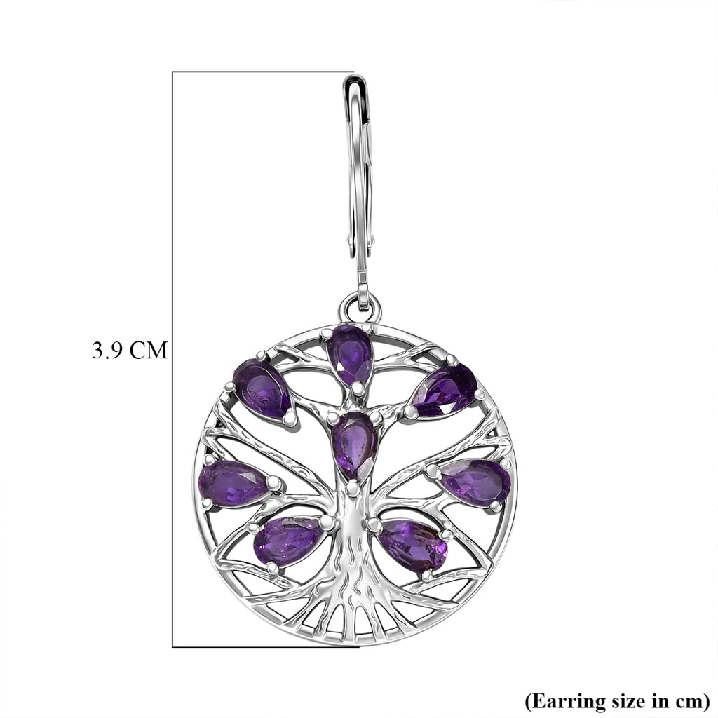 EverTrue - African Amethyst Earring with Lever Back 3.34 Ct._8528095_5