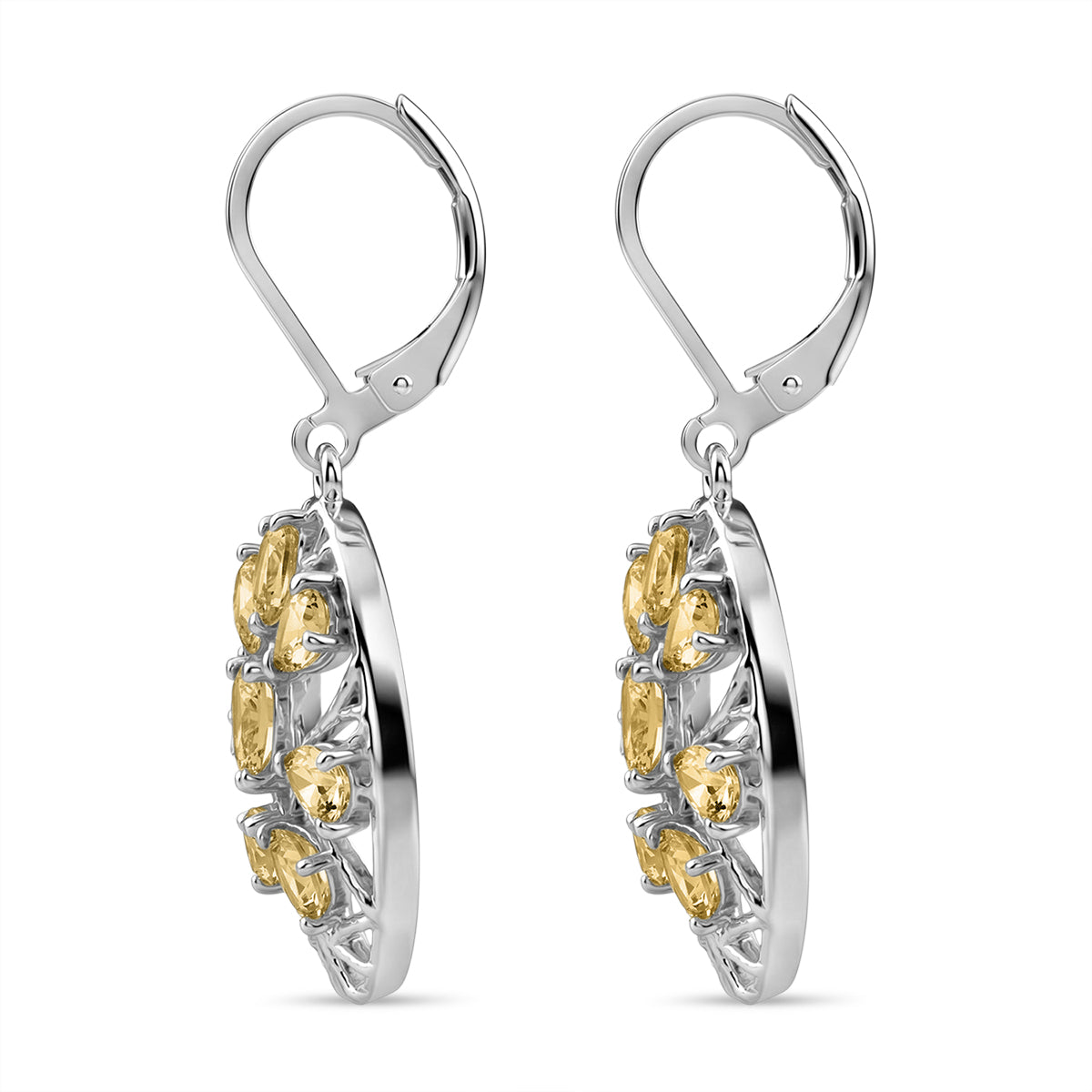 EverTrue - Citrine Tree of Life Earring with Lever Back 3.22 Ct. V32513209 4