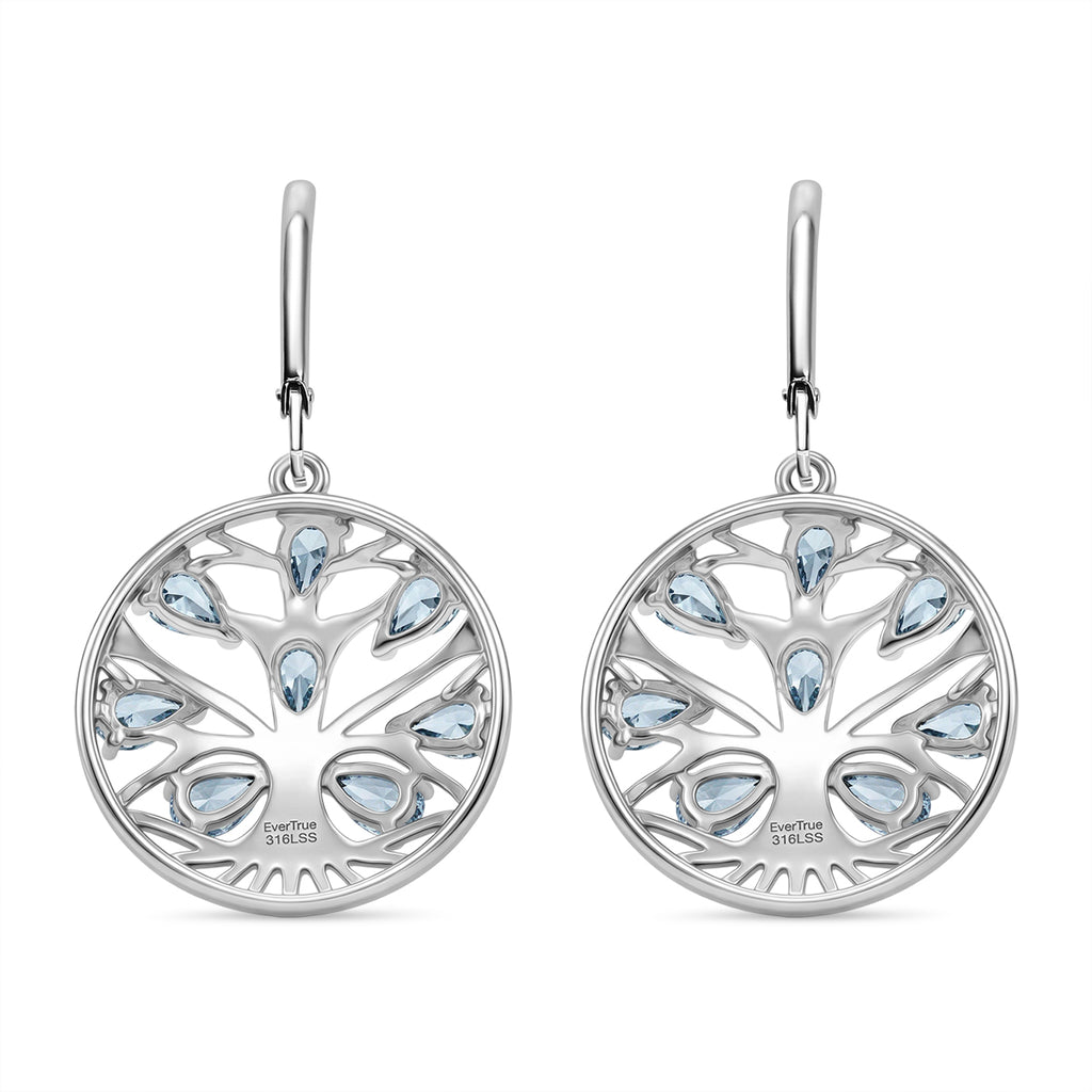 EverTrue - Skyblue Topaz Tree of Life Earring with Lever Back 3.90 Ct._8528097_4