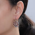 EverTrue - Red Garnet Earring with Lever Back 4.28 Ct._8528098_1