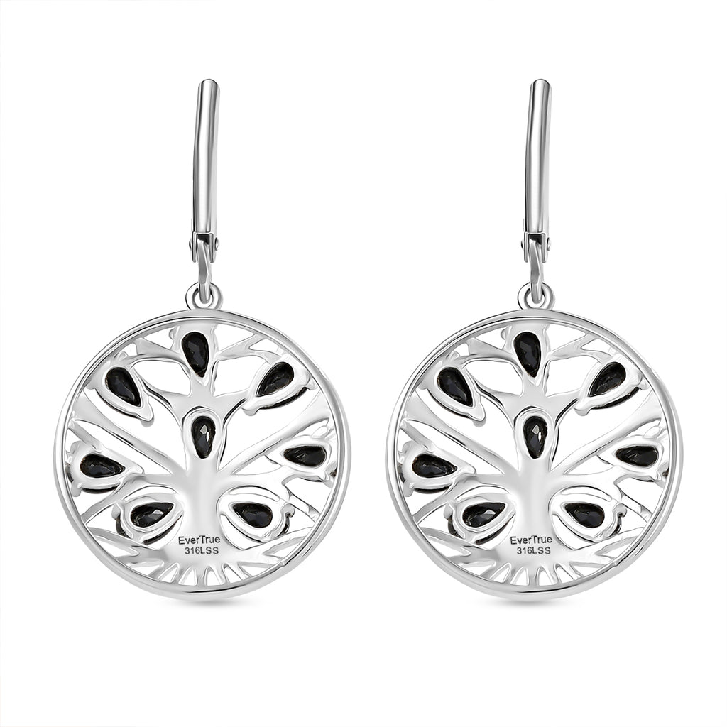 EverTrue - Black Spinel Earring with Lever Back 4.72 Ct._8528109_4