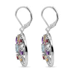 EverTrue - Orissa Rose Garnet & Multi Gemstones Earring with Lever Back 3.80 Ct._8528110_3