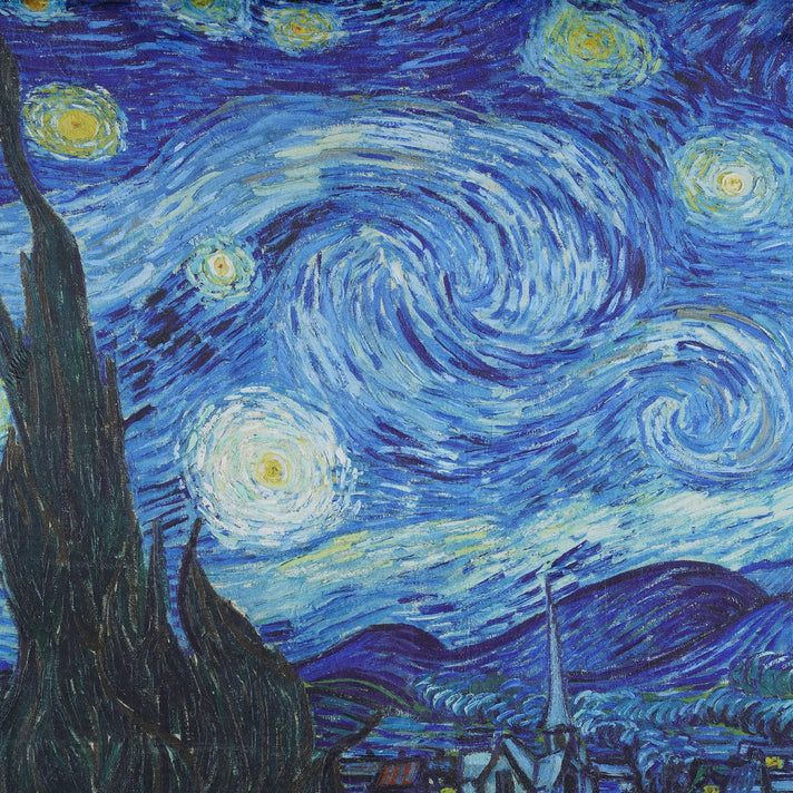 LIVMORE Starry Night Artistic Print Soft Flannel Fleece Throw Blanket (154 x 212 cm) - Blue &amp; Green 8528121 2