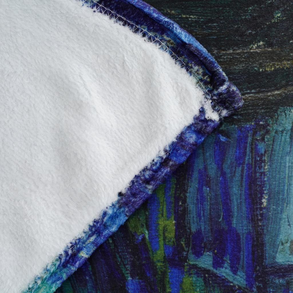 LIVMORE Patterned Blanket (Size 150x1 cm) - Blue_8528121_2