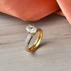 Luxuriant - Lab Grown Diamond (SI/G-H) Oval Cut Solitaire Ring in 18K Vermeil Yellow Gold Overlay Sterling Silver 1.00 Ct._8528130_2