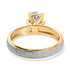 Luxuriant - Lab Grown Diamond (SI/G-H) Oval Cut Solitaire Ring in 18K Vermeil Yellow Gold Overlay Sterling Silver 1.00 Ct._8528130_4