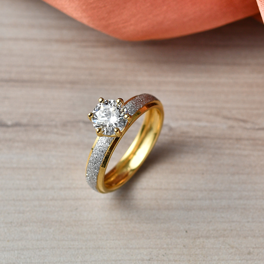 Luxuriant SI-G/H Lab Grown Diamond Solitaire Ring in 18K Vermeil Yellow Gold Plated & Rhodium Overlay Sterling Silver 1.00 Ct._8528157_2