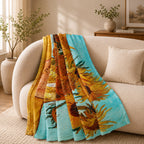 LIVMORE Patterned Blanket (Size 150x1 cm) - Pink_8528429