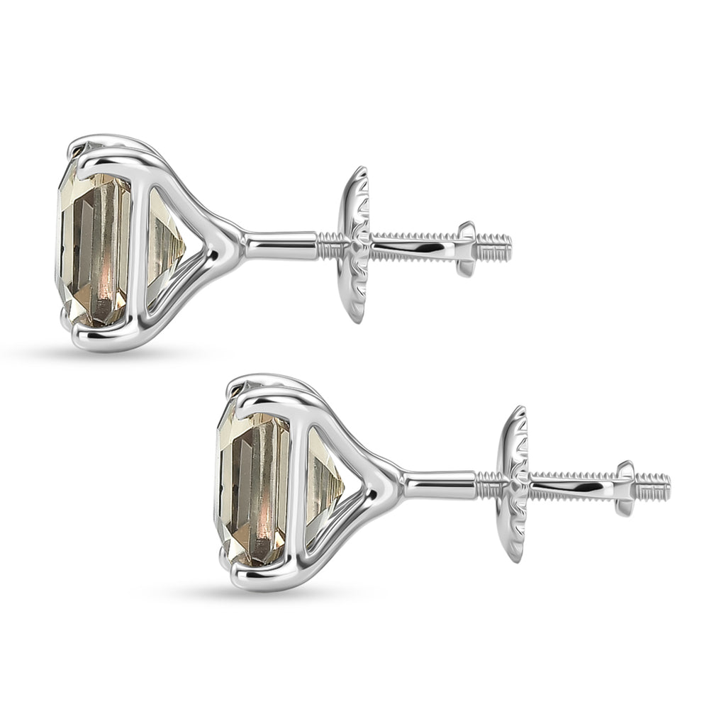 Collector Edition- Rhapsody 950 Platinum AAAA Asscher Cut Natural TURKIZITE Earring with Screw Back 5.25 Cts_8528562_6