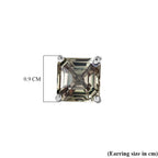 Collector Edition- Rhapsody 950 Platinum AAAA Asscher Cut Natural TURKIZITE Earring with Screw Back 5.25 Cts_8528562_7