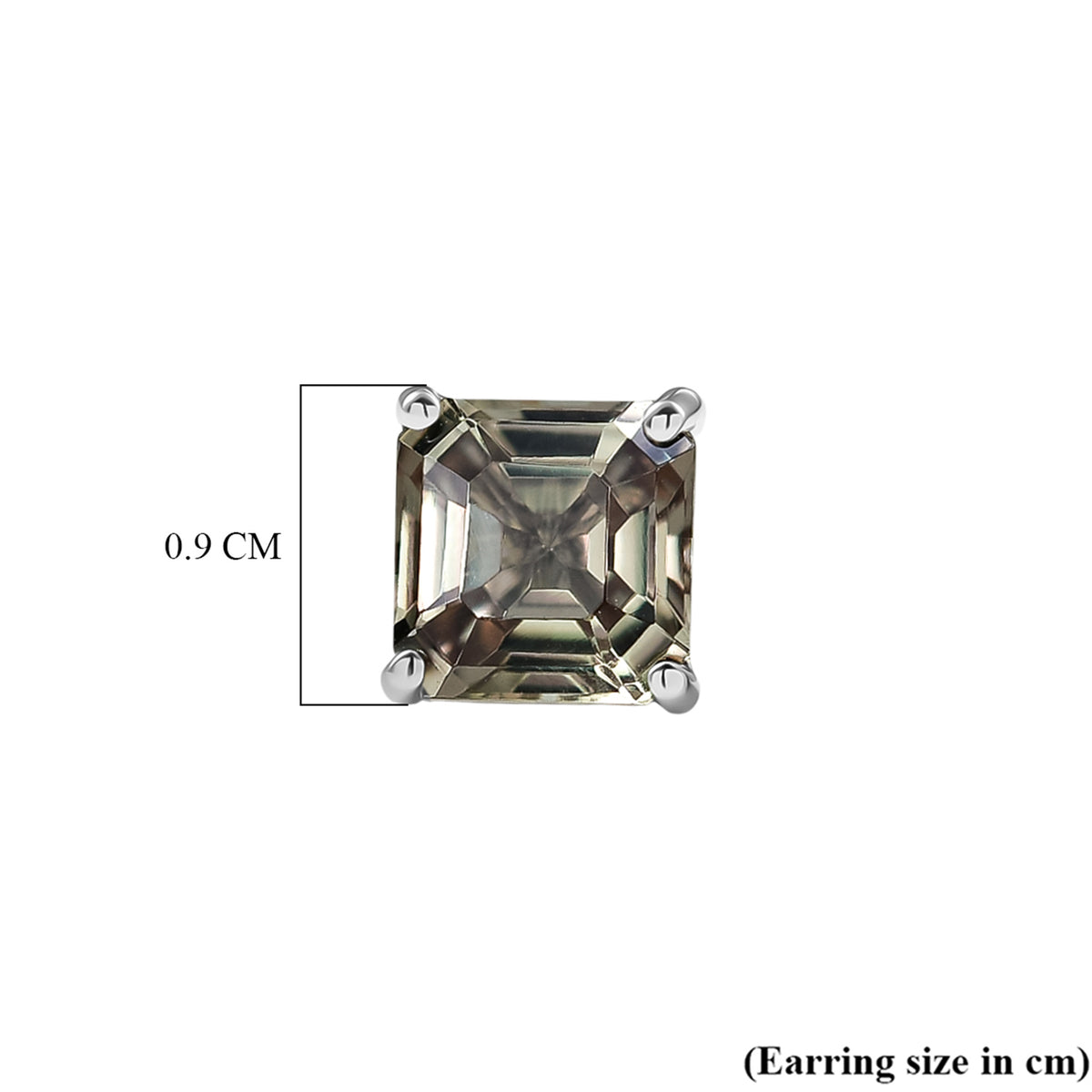 Collector Edition- Rhapsody 950 Platinum AAAA Asscher Cut Natural TURKIZITE Earring with Screw Back 5.25 Cts V32607875 8