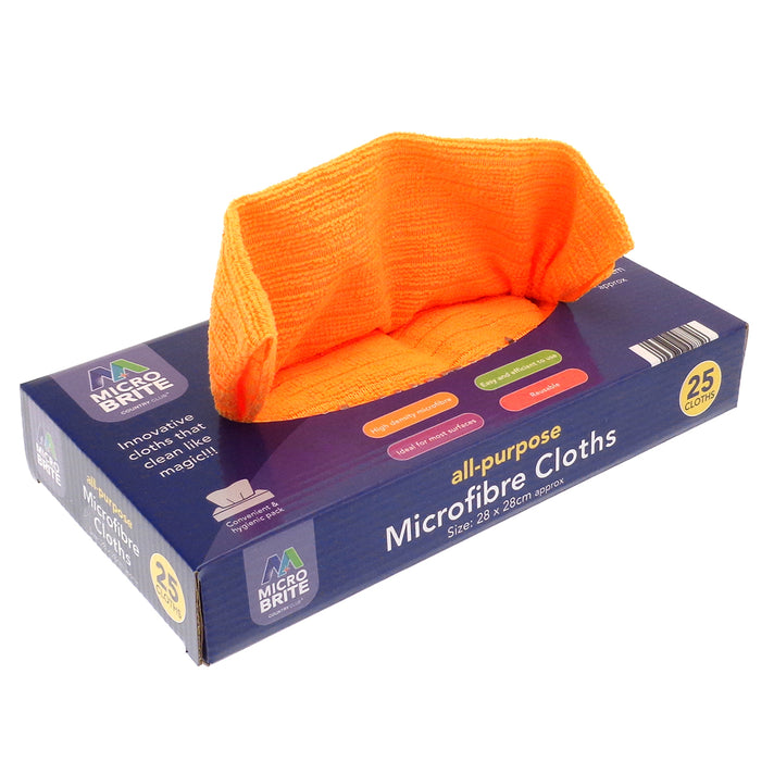 Microfibre 25pc Easyclean Microfibre Cloth - Orange 8528688 2