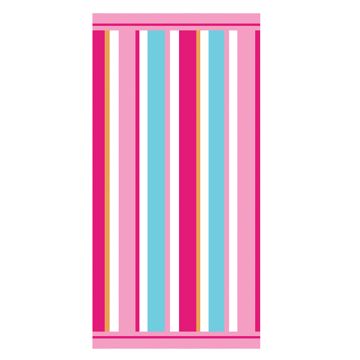 Stripe Microfibre Beach Towel (90 x 180cm) - Multicolour V32530681 0