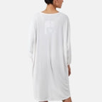 QED London Animal Heart Loose Fittunic Top (Size M/L, 16 to 22) - Ivory_8530186_1