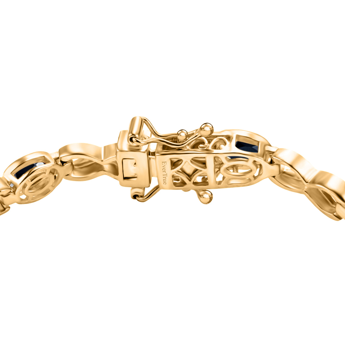 Black Spinel Bracelet (Size - 8) with GB Lock Box in Yellow Gold Tone 6.60 Ct. V32536638 4