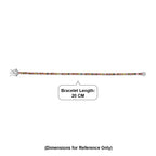 D'Joy - Multi-Tourmaline Tennis Bracelet (Size - 7) with GB Lock Box in Rhodium Overlay Sterling Silver 6.33 Ct, Silver Wt. 10.15 Gms_8531448_4