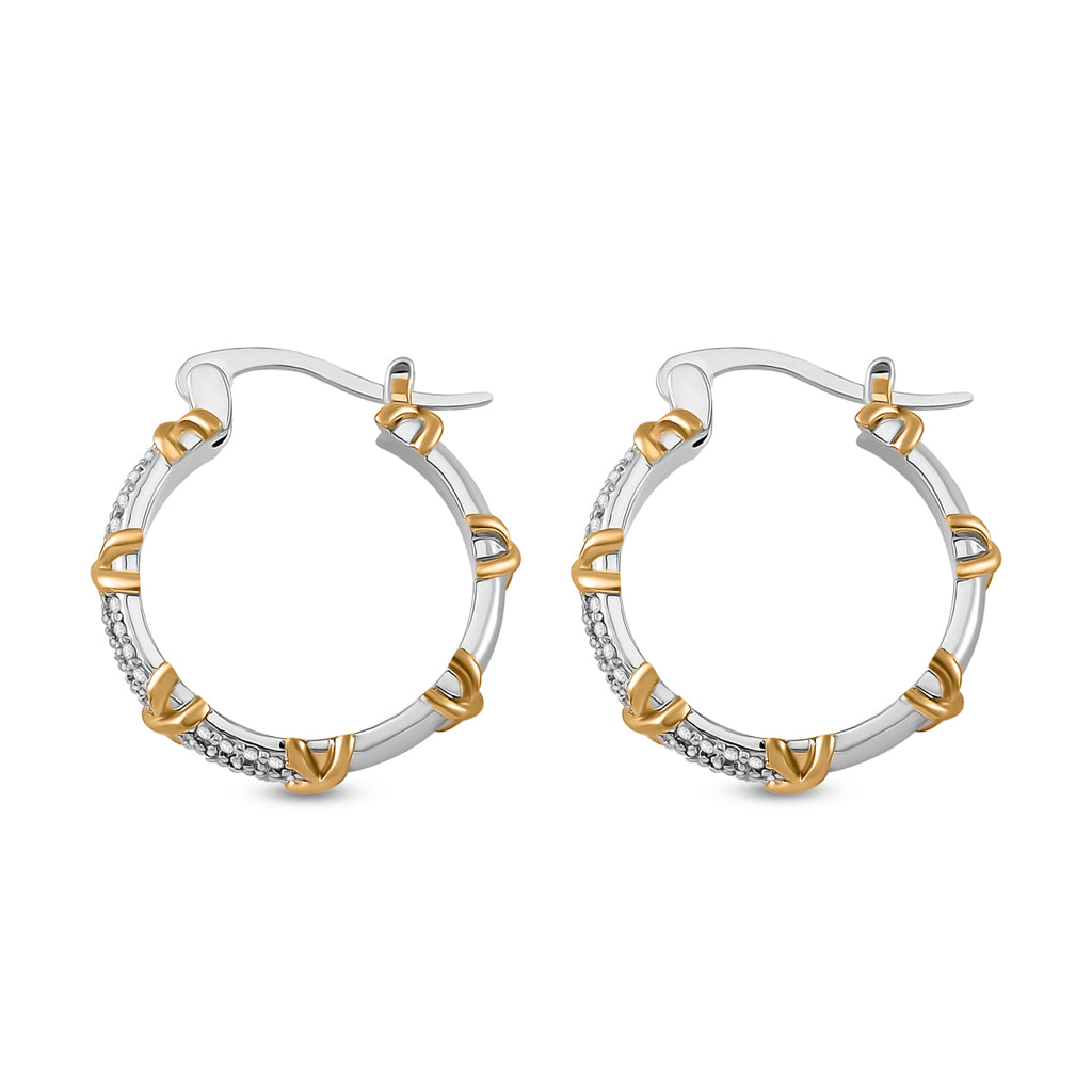 White Cubic Zirconia Criss Cross Earring with Clasp_8531594_3