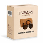 Livmore Handcrafted Wooden Elephant Rolling Toy with Wheels (9 x 10 x 8 cm) - Brown_8531874_5