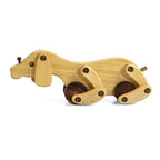 Livmore Handcrafted Wooden Toy Dog Animal Figurines (30 x 8 x 9 cm) - Light Beige_8531879_2