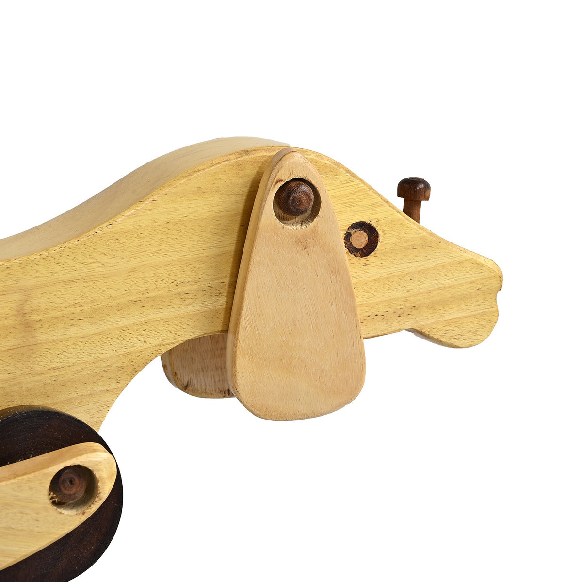 Livmore Handcrafted Wooden Toy Dog Animal Figurines (30 x 8 x 9 cm) - Light Beige V32748383 5