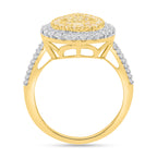 NY Closeout Deal - 14K Yellow Gold Earth Mined Arygle NATURAL Yellow Diamond Ring 1.00 Ct, Gold Wt. 3.50 Gms- Pear_8531972_3