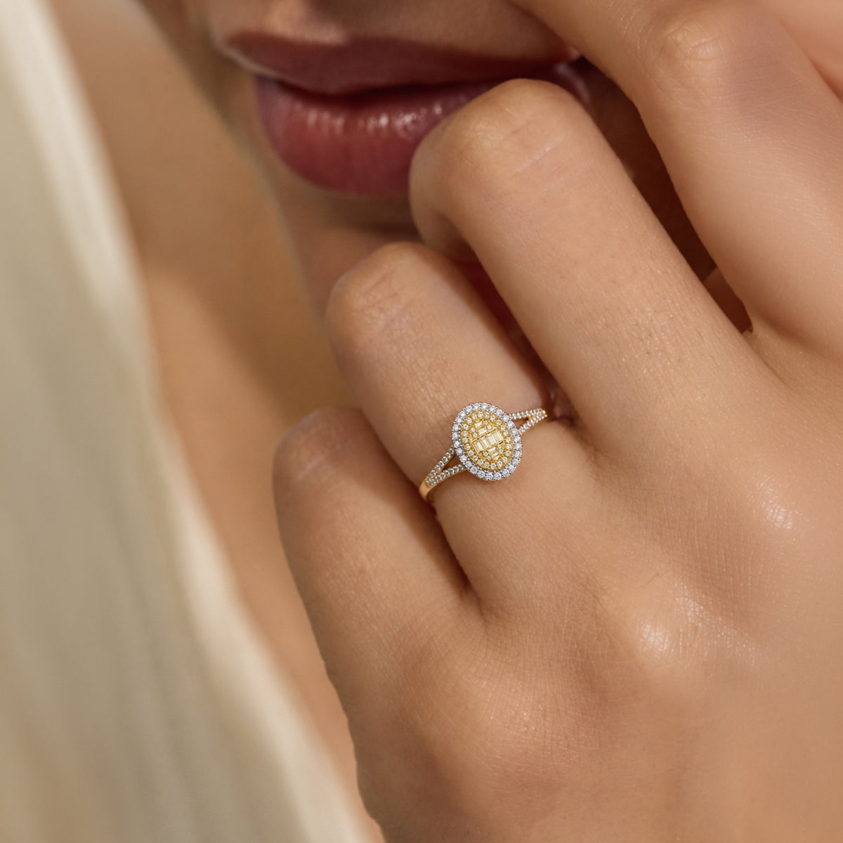 NY Closeout Deal - 14K Yellow Gold Earth Mined Argyle NATURAL Yellow Diamond Ring 1.00 Ct, Gold Wt. 3.50 Gms- Oval V32503762 1
