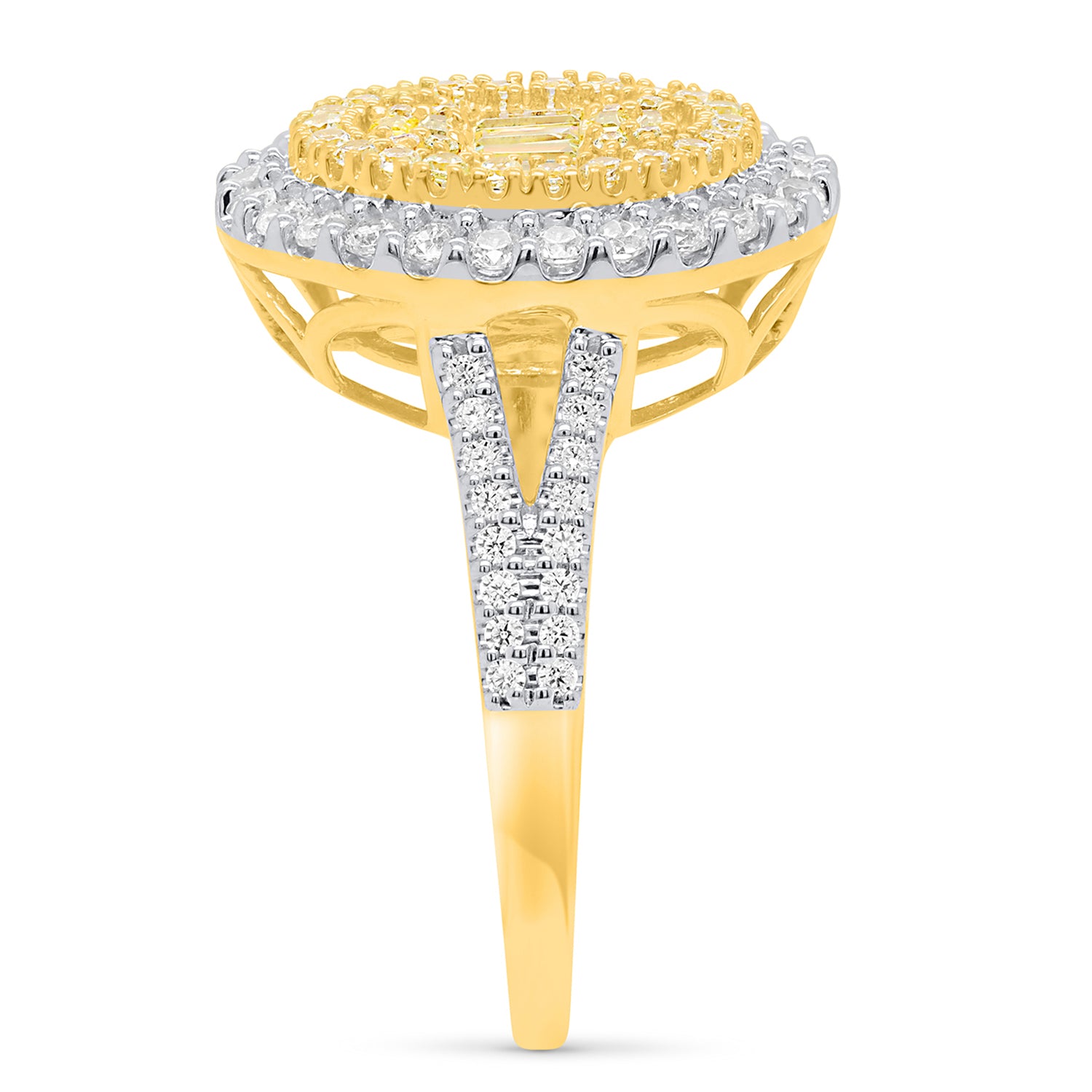 NY Closeout Deal - 14K Yellow Gold Earth Mined Argyle NATURAL Yellow Diamond Ring 1.00 Ct, Gold Wt. 3.50 Gms- Oval V32503762 4