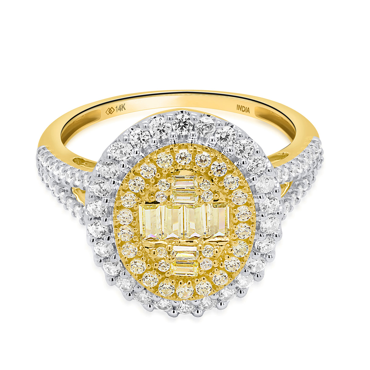 NY Closeout Deal - 14K Yellow Gold Earth Mined Argyle NATURAL Yellow Diamond Ring 1.00 Ct, Gold Wt. 3.50 Gms- Oval V32525849 0