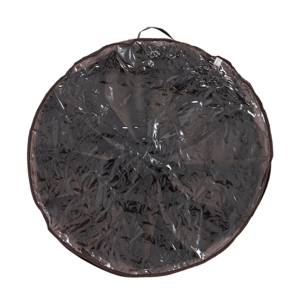 Round Non-Woven Underbed Shoe Storage Organiser Bag (Size 75x15cm) - Brown V32514132 3