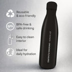 Joy Division Metal Drinks Stainless Steel Bottle - Black