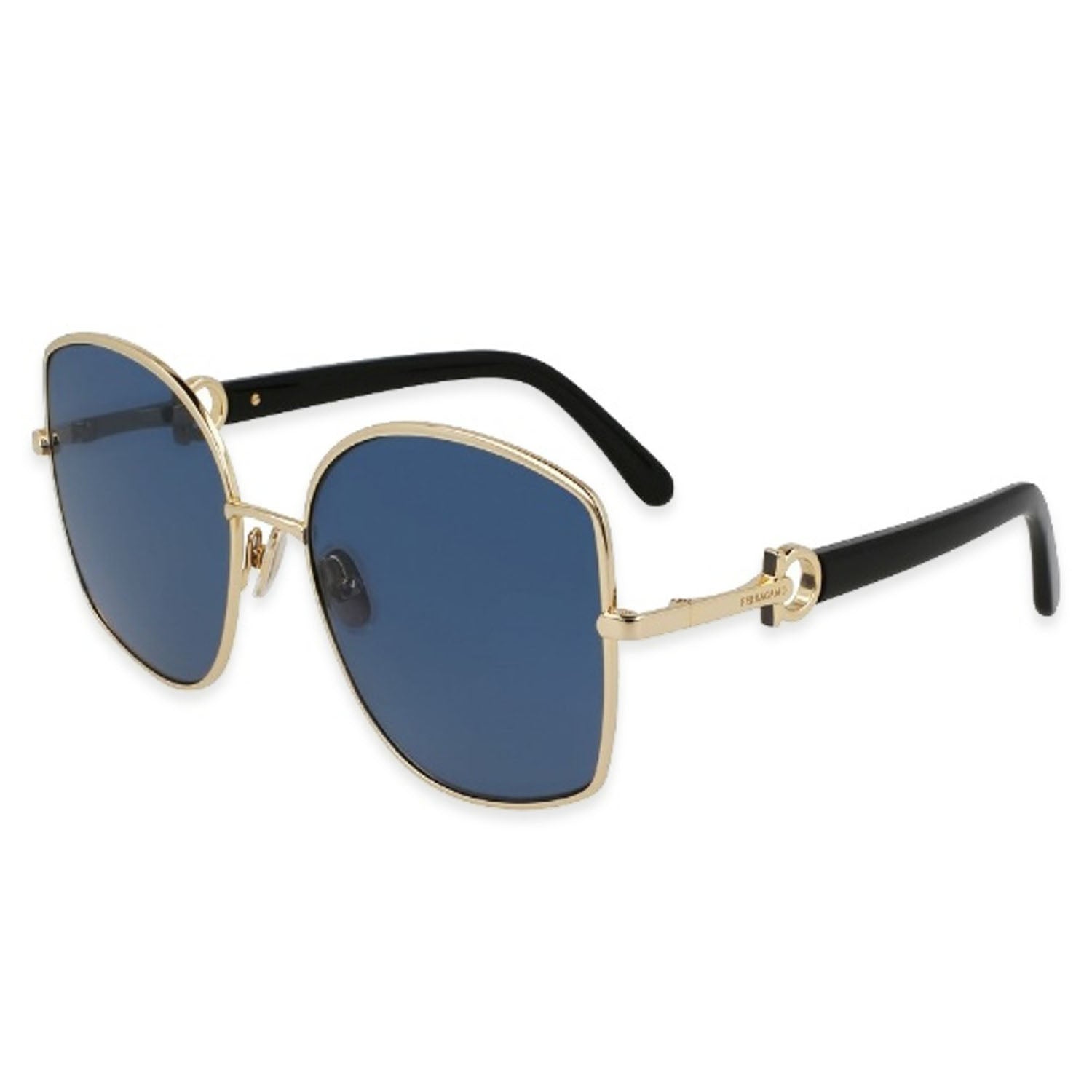 Salvatore Ferragamo Geometric Butterfly Frames Sunglasses - Gold V32521019 0