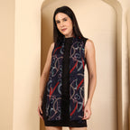 La Marey Signature 100% Mulberry Silk Scarf (Size 50 x 175 cm) - Navy_8532708_3