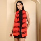 La Marey Silk Modal Scarf - Red_8532721_2