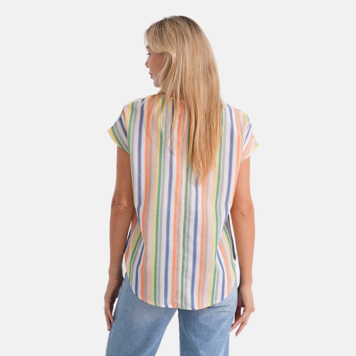 La Marey Abstract V-Neck Blouse (Size XXL, 24-26) - Multi V32613337 3