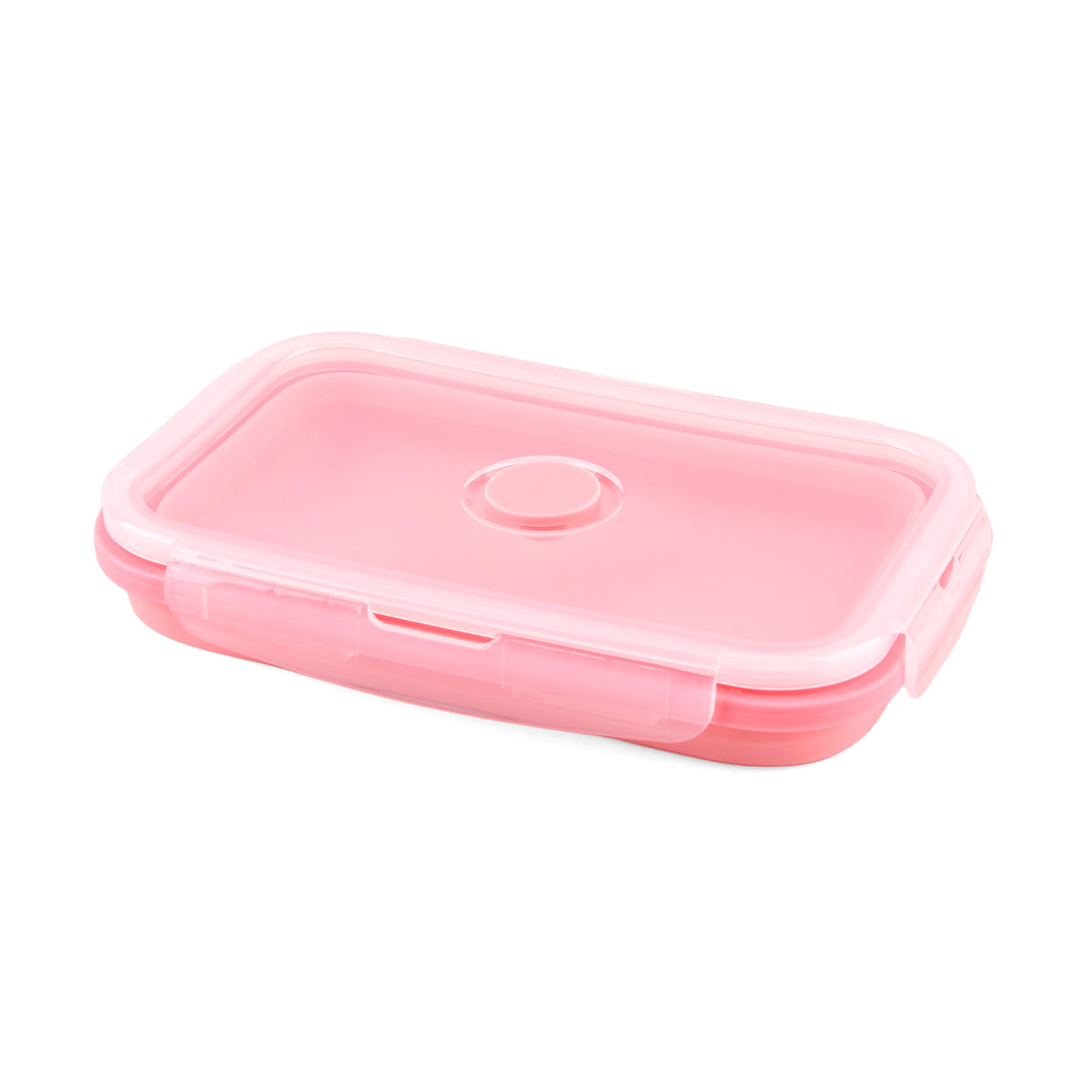 LIVMORE Set of 4 Food-Grade Silicone Collapsible Bowls (350ml-1200ml) - Microwave, Freezer &amp; Dishwasher Safe Stackable Meal Prep Containers - Pink V32647284 4
