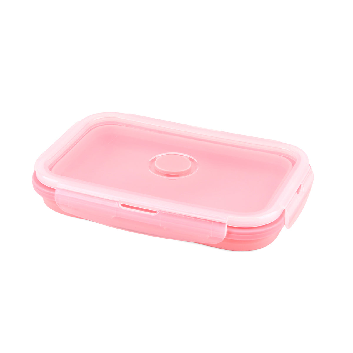 LIVMORE Set of 4 Food-Grade Silicone Collapsible Bowls (350ml-1200ml) - Microwave, Freezer &amp; Dishwasher Safe Stackable Meal Prep Containers - Pink V32647284 5